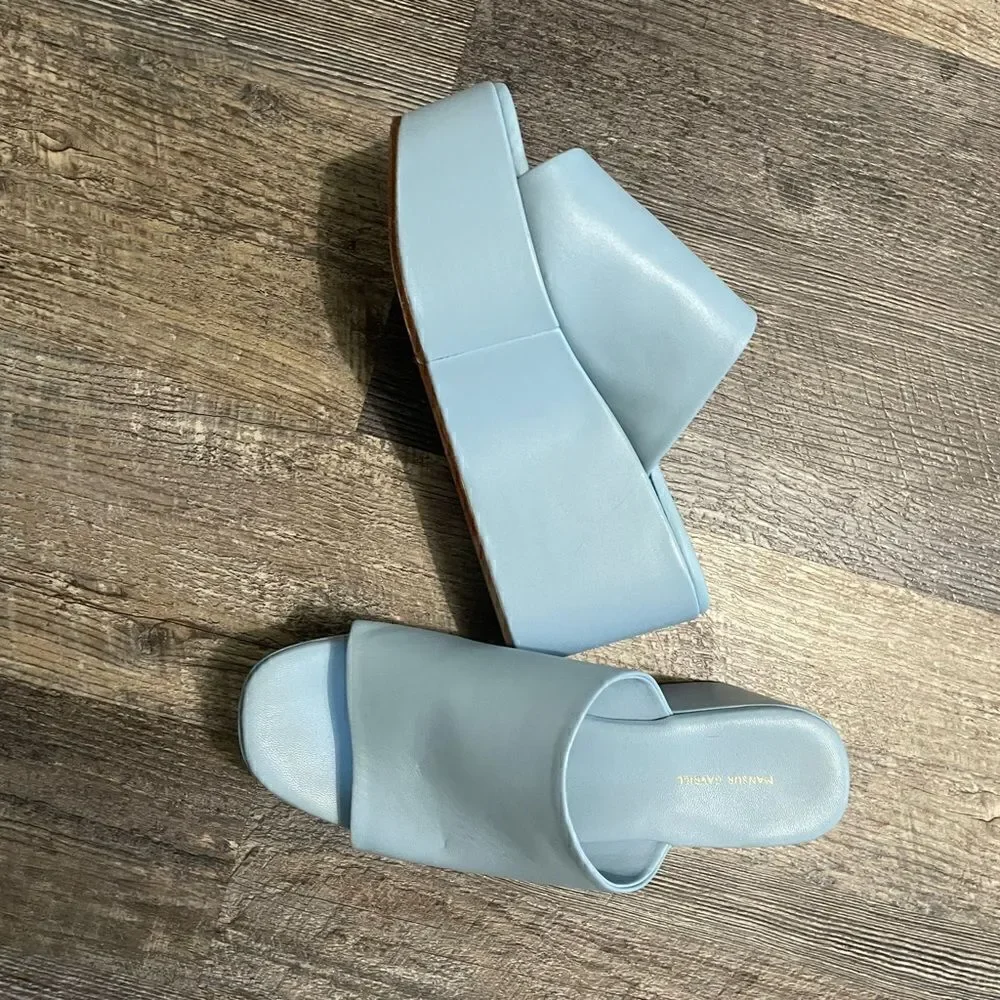 Mansur gavriel platform mules #14